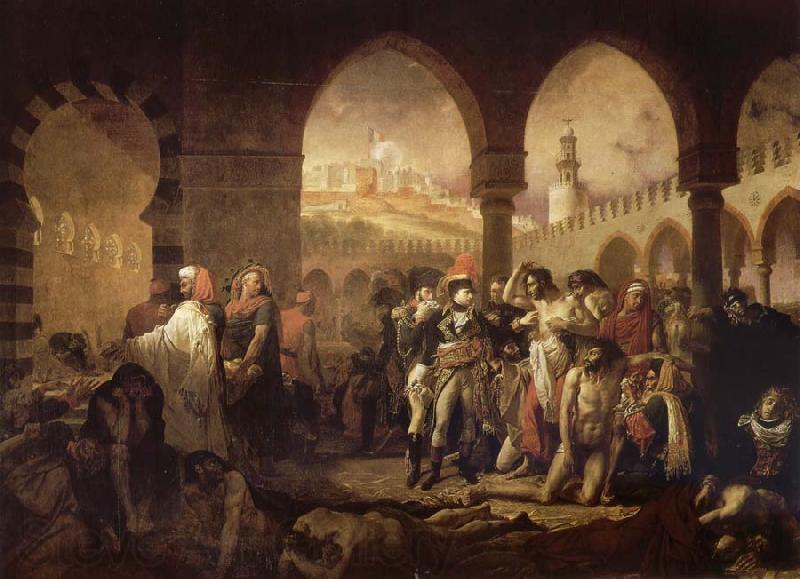 unknow artist Napoleon in the plague house in Jaffa Spain oil painting art